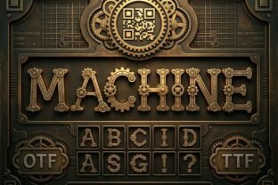 Machine Font by Raholco · Creative Fabrica