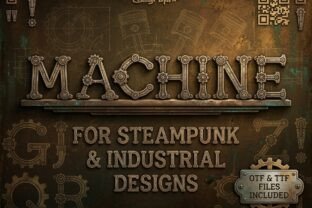 Machine Font by Raholco · Creative Fabrica