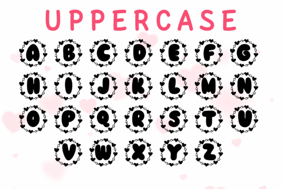 Monogram Beautiful Love Font PNG with transparent background - Preview 2