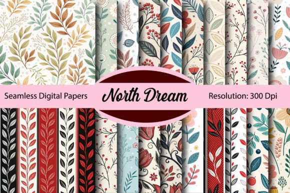 Herbal Apothecary Seamless Digital Paper Graphic by Colourful ...