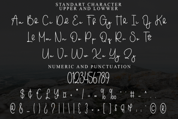Ornament Spring Font PNG with transparent background - Preview 6