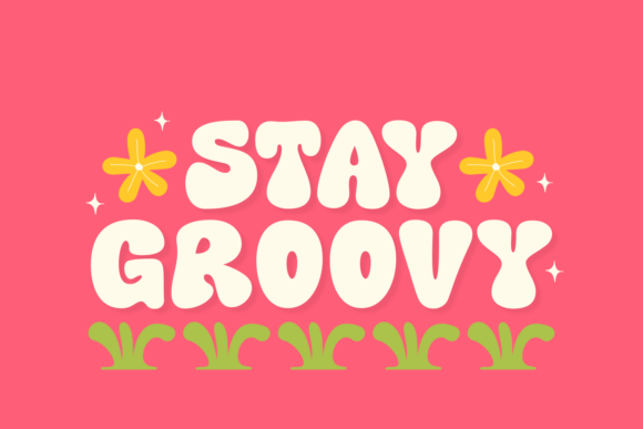 Retro Pinky Font PNG with transparent background - Preview 2