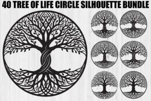 Tree of Life Circle Bundle Graphic by Robin_Store · Creative Fabrica