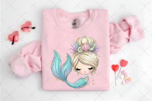 Whimsical Summer Mermaid Girl PNG Graphic by daily.arts · Creative Fabrica