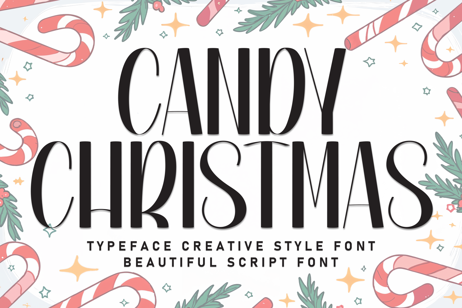 Candy Christmas Font - photo 1