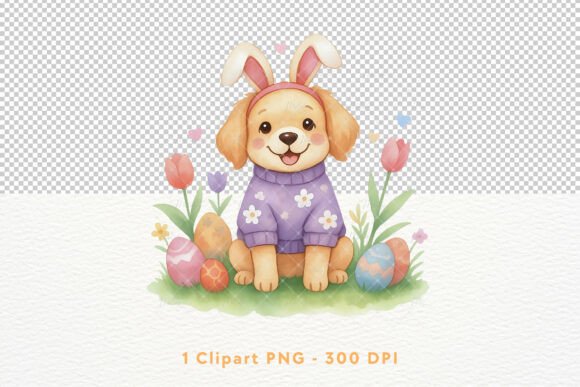 easter golden retriever dog bunny ears SVG Cricut shirt kids toddler