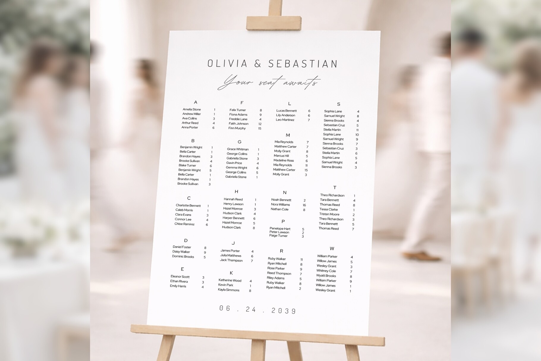 Elegant Alphabetical Canva Bd008