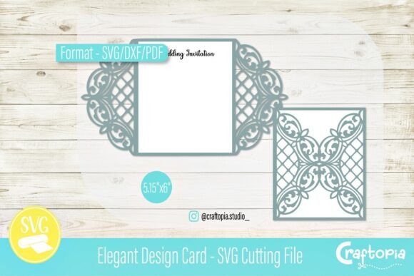 Elegant Wedding Invite – SVG Cut File