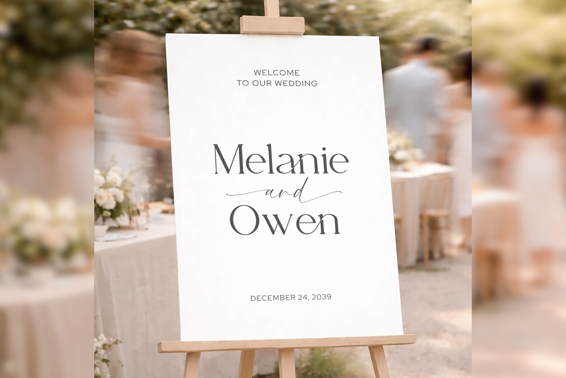 Elegant Welcome Sign Canva Bd005