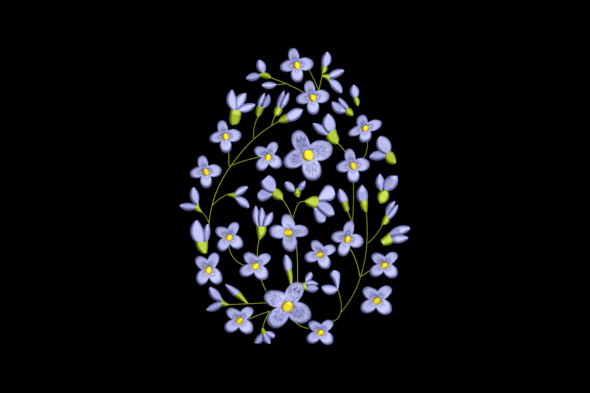 Floral Easter Egg