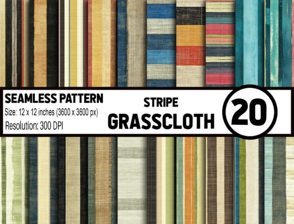Grasscloth Stripe Seamless Texture