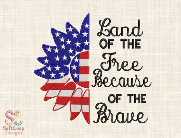 Patriotic Embroidery Design