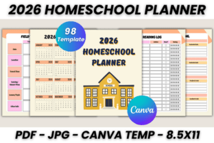 2026 Homeschool Planner Canva Template