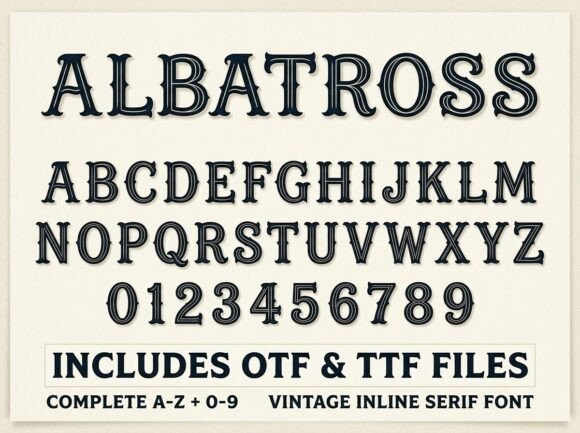 Albatross Font - Preview 1