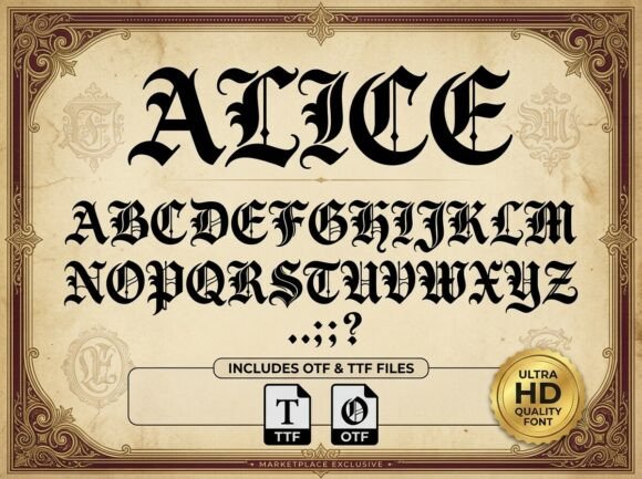 Alice Font - Preview 1