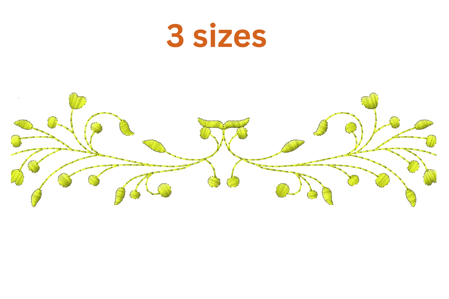 Beautiful Botanical Embroidery Design