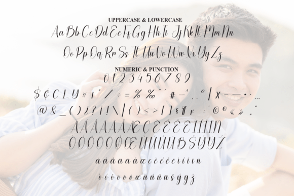 Bestie Boyfriend Font font preview - 6