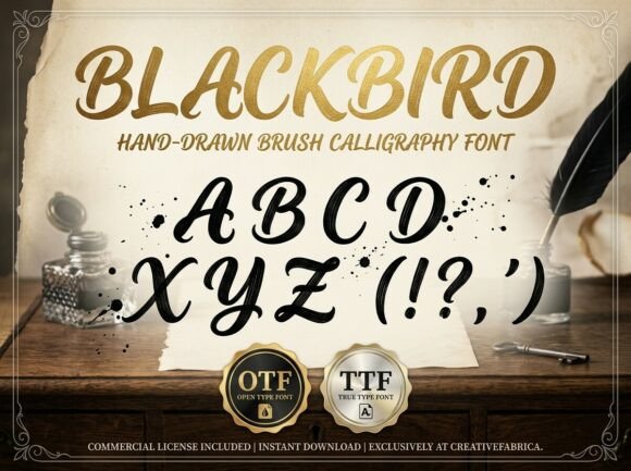 Blackbird Font - Preview 1