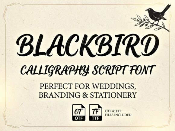 Blackbird Font - Preview 2