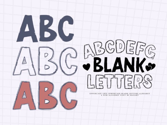 Blank Letters Font - Preview 1