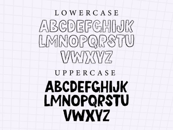 Blank Letters Font - Preview 2