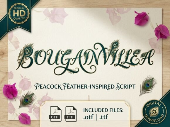 Bougainvillea Font - Preview 2