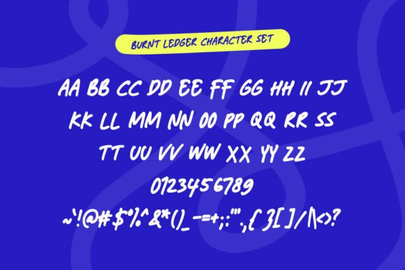Burnt Ledger Font - Preview 4