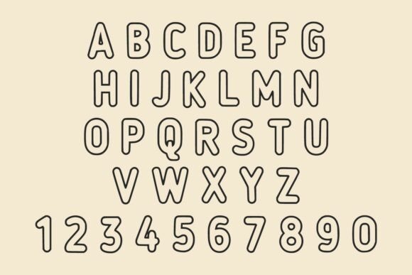 Comic Outline Font - Preview 4