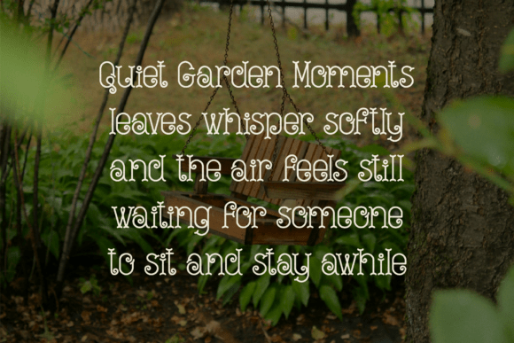 Curlicue Garden Font - Preview 1