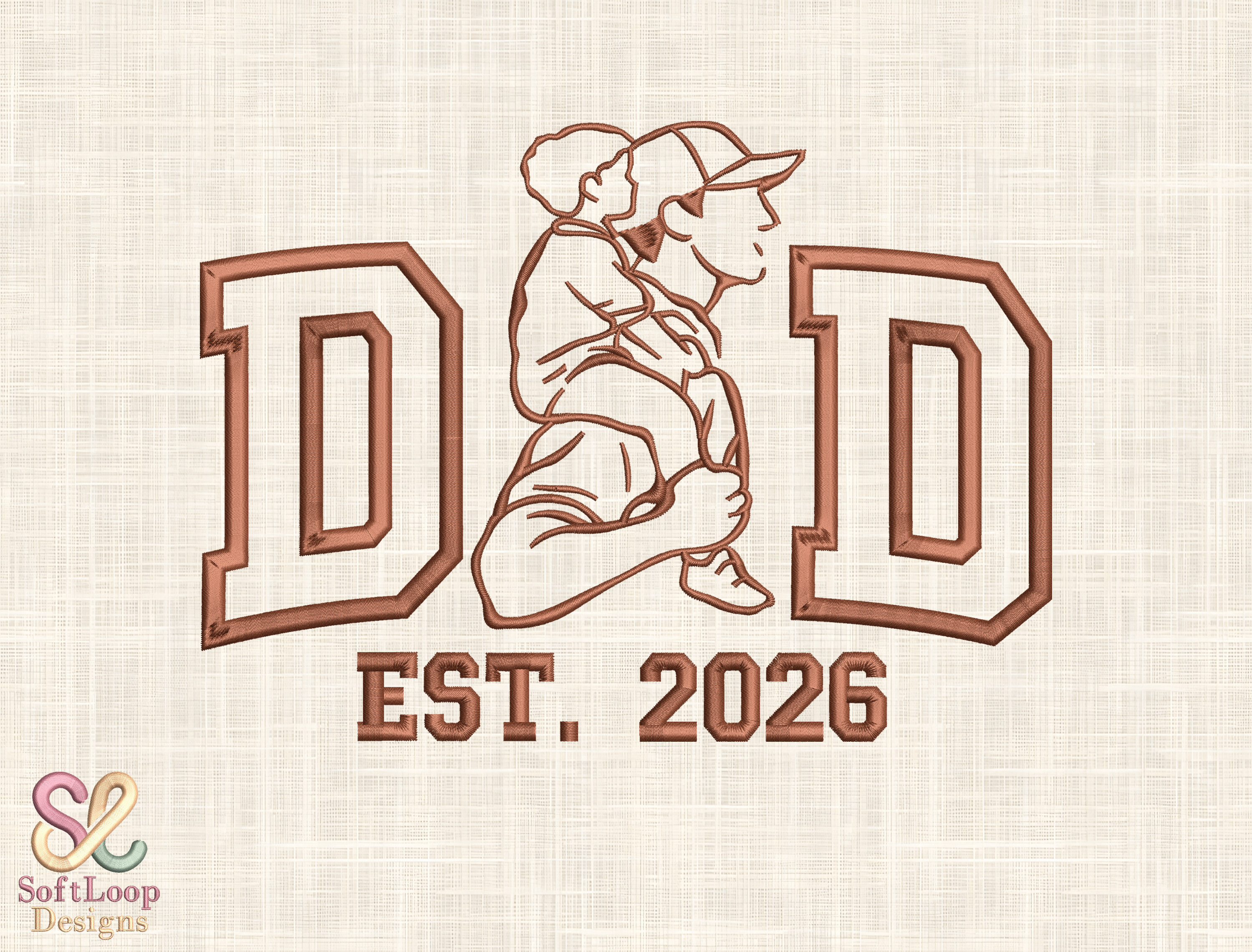 Dad Est. 2026 Machine Embroidery