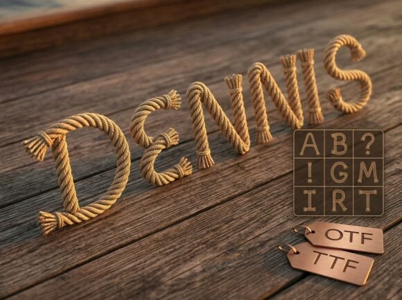 Dennis Font PNG with transparent background - Preview 2
