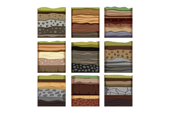 Different Soil Layers Displaying Earth S Illustration Illustrations Imprimables Par pikepicture
