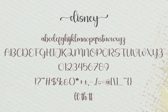 Disney Font - Preview 5