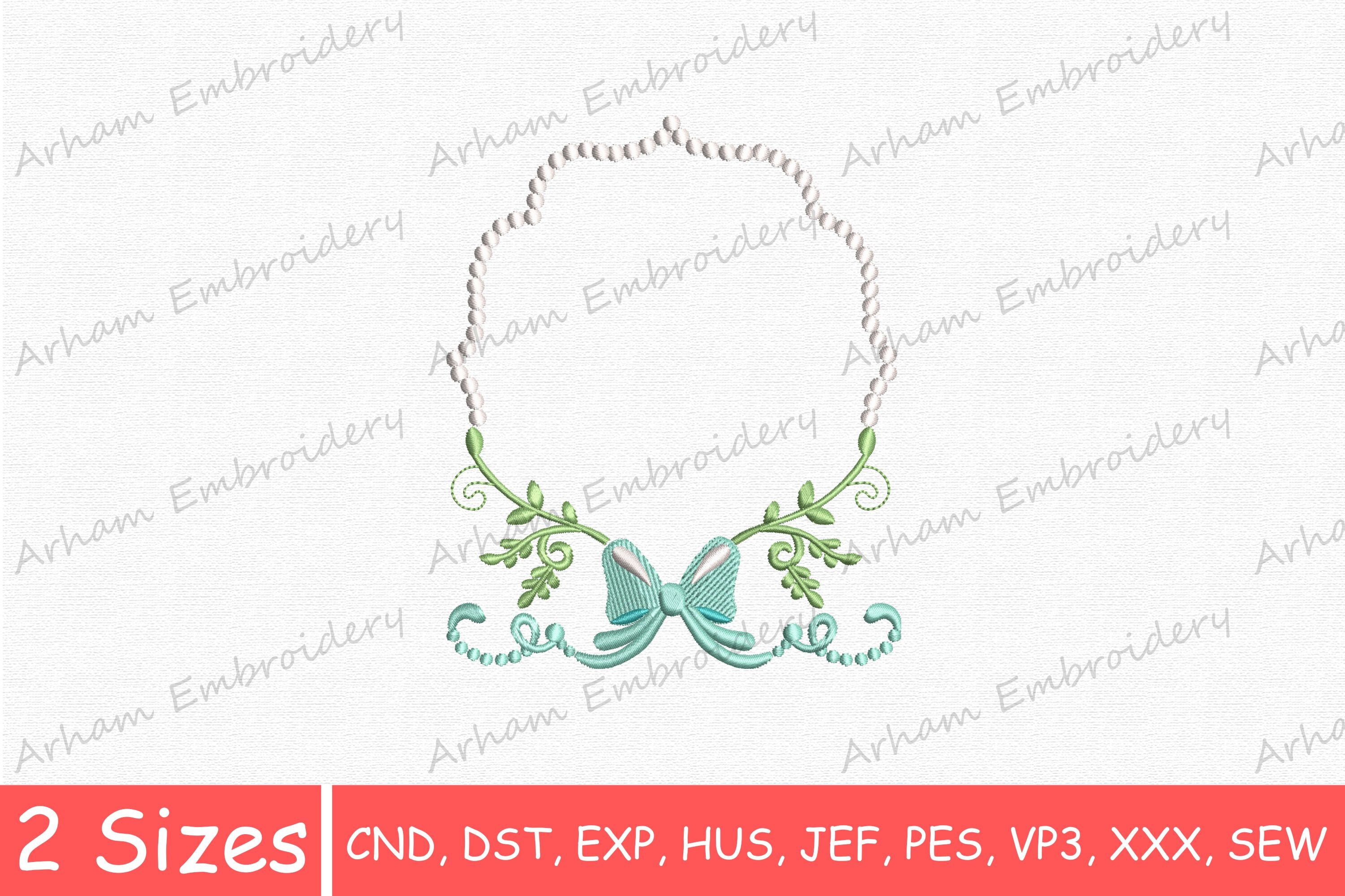 Elegant Beaded Monogram Frame