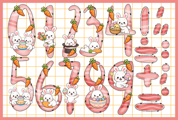 End of Easter Font PNG with transparent background - Preview 2