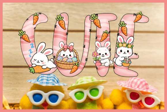 End of Easter Font PNG with transparent background - Preview 4