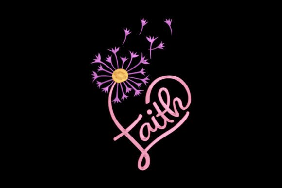 Faith Heart Dandelion
