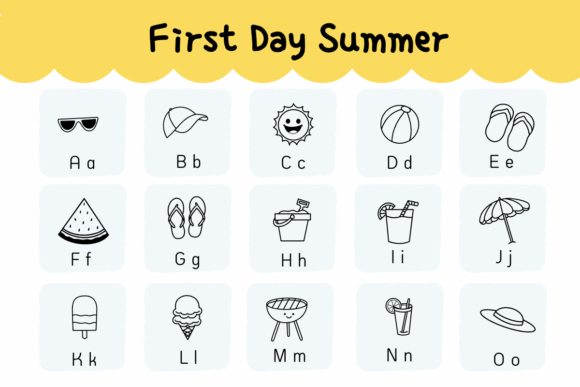 First Day Summer Font - Preview 1