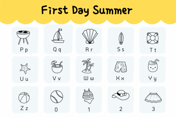 First Day Summer Font - Preview 2