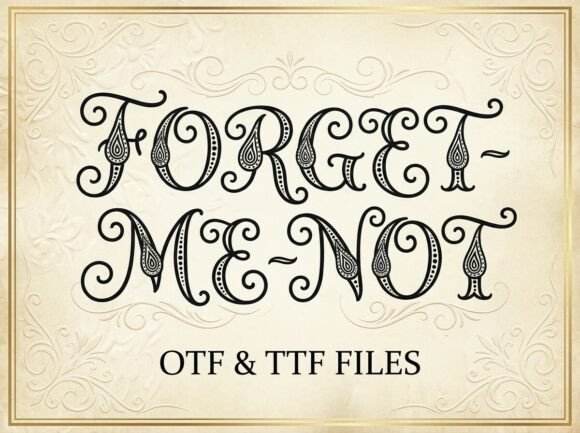 Forget-me-not Font - Preview 1