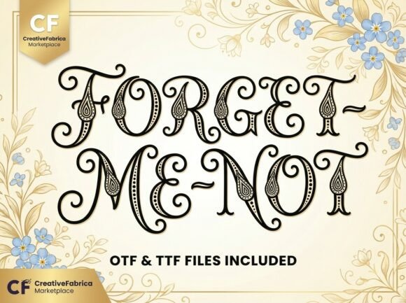 Forget-me-not Font - Preview 2