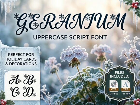 Geranium Font - Preview 1