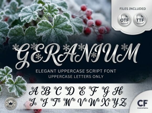 Geranium Font - Preview 2