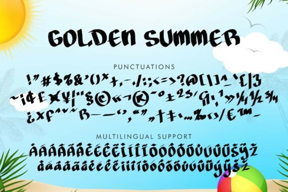 Golden Summer Font - Preview 3