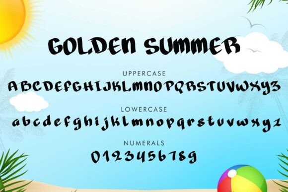 Golden Summer Font - Preview 4