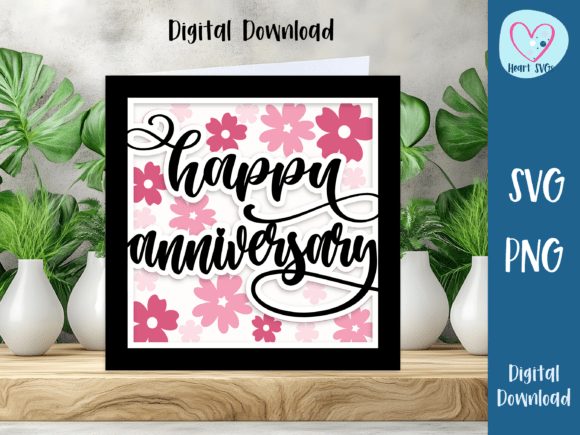 Happy Anniversary Spring Flowers Card SV