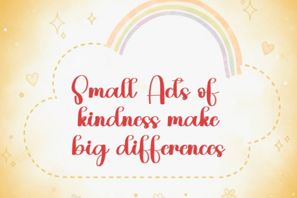 Kindness Benefit Font font preview - 4