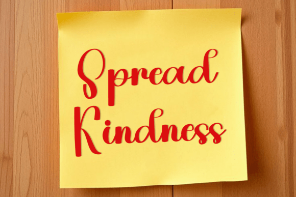 Kindness Benefit Font font preview - 6