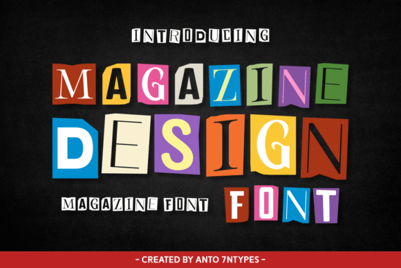Preview specimen of Magazine Design display font