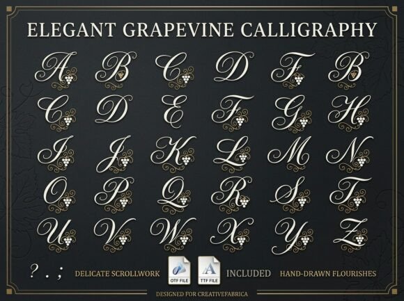 Noah's Vineyard Font Font PNG with transparent background - Preview 2